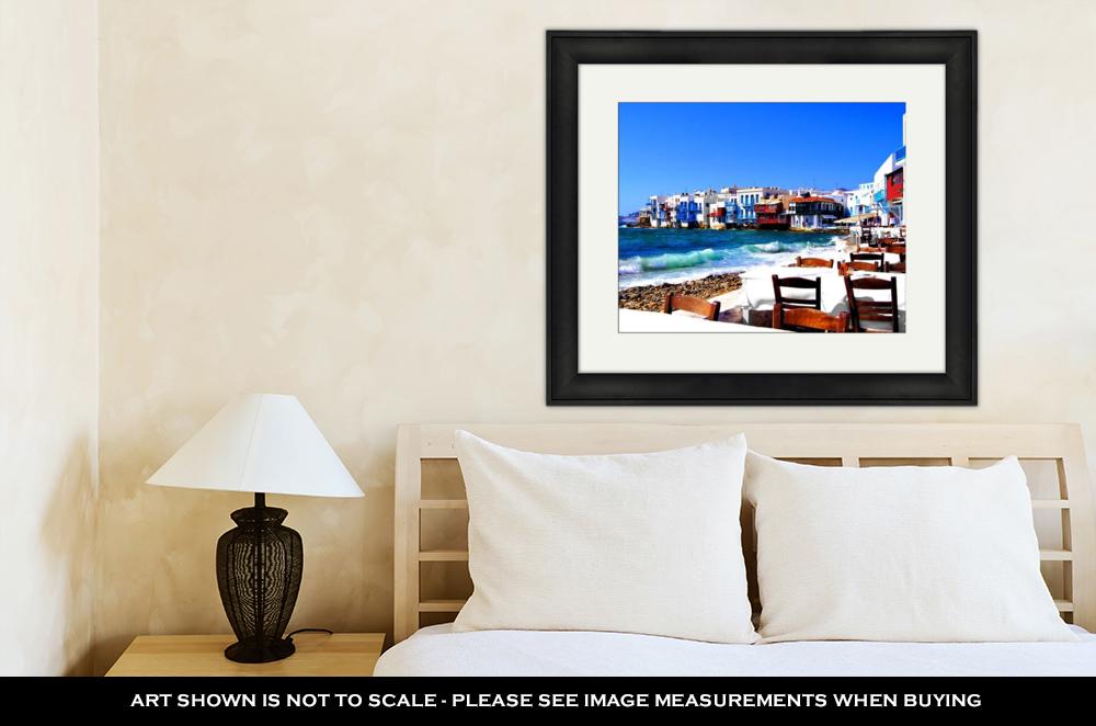 Framed Print, Beautiful Mykonos Greece - ultrawallart.com