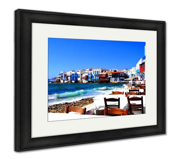 Framed Print, Beautiful Mykonos Greece - ultrawallart.com