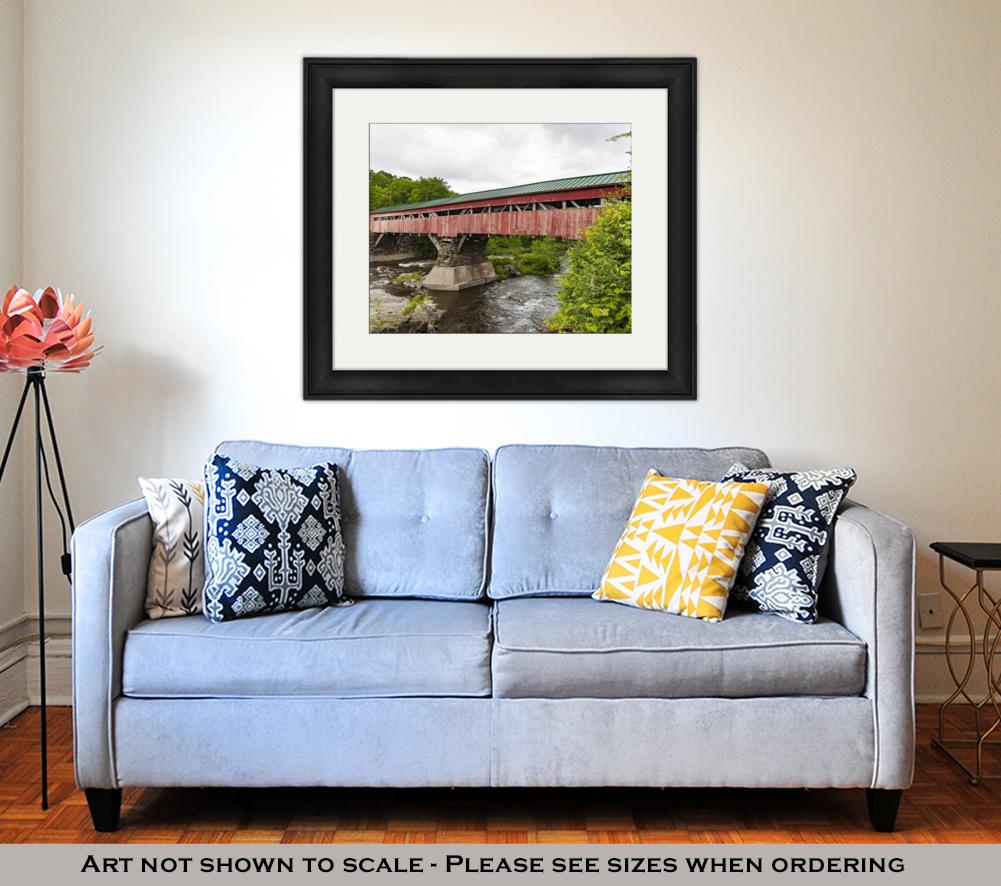 Framed Print, Taftsville Bridge Before Repairs - ultrawallart.com