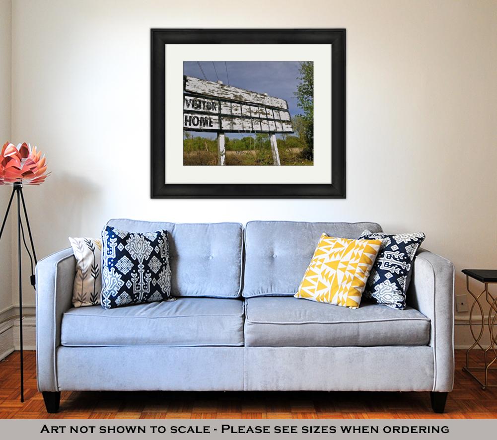 Framed Print, Baseball Wooden Scoreboard - ultrawallart.com