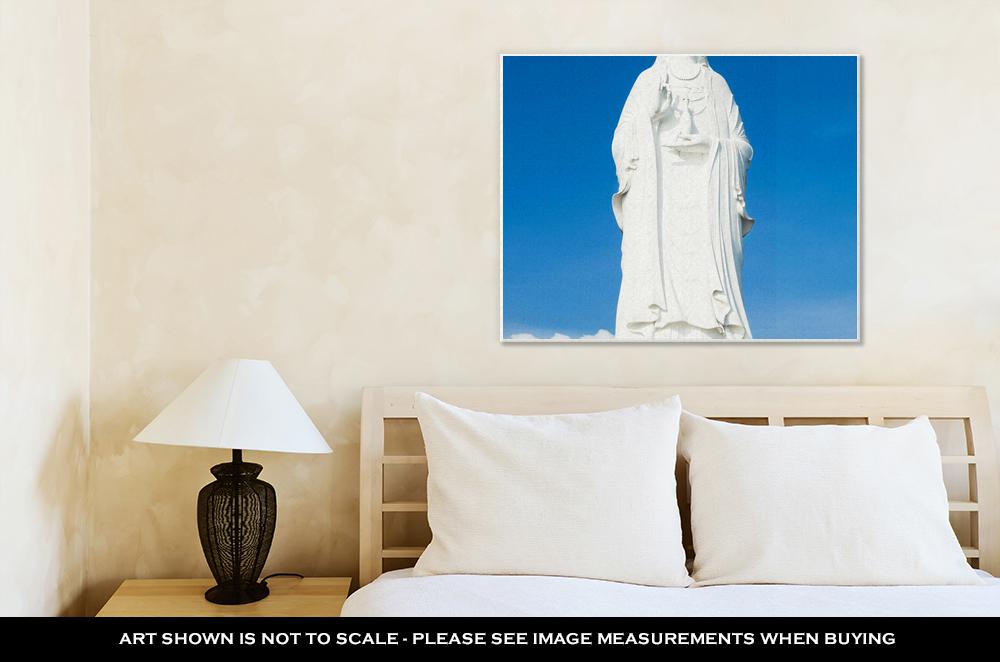 Gallery Wrapped Canvas, The Statue Of Buddha In Linh Ung Pagoda Da Nang Vietnam - ultrawallart.com