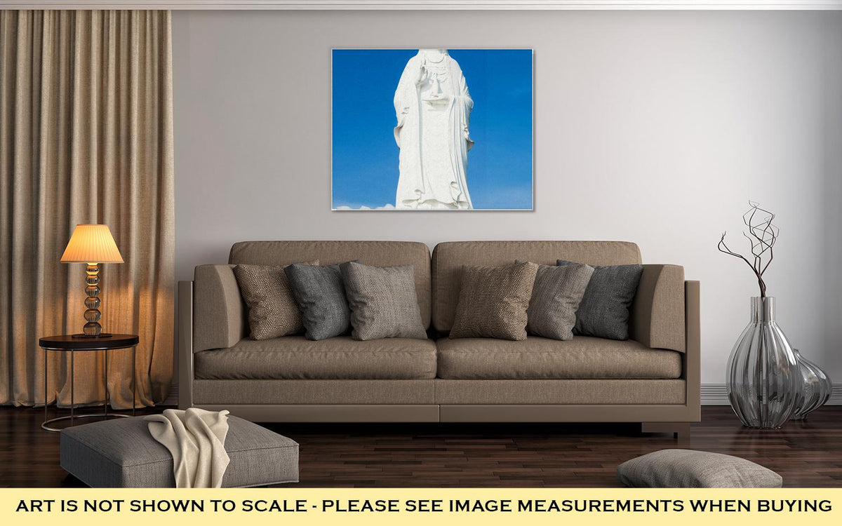 Gallery Wrapped Canvas, The Statue Of Buddha In Linh Ung Pagoda Da Nang Vietnam - ultrawallart.com