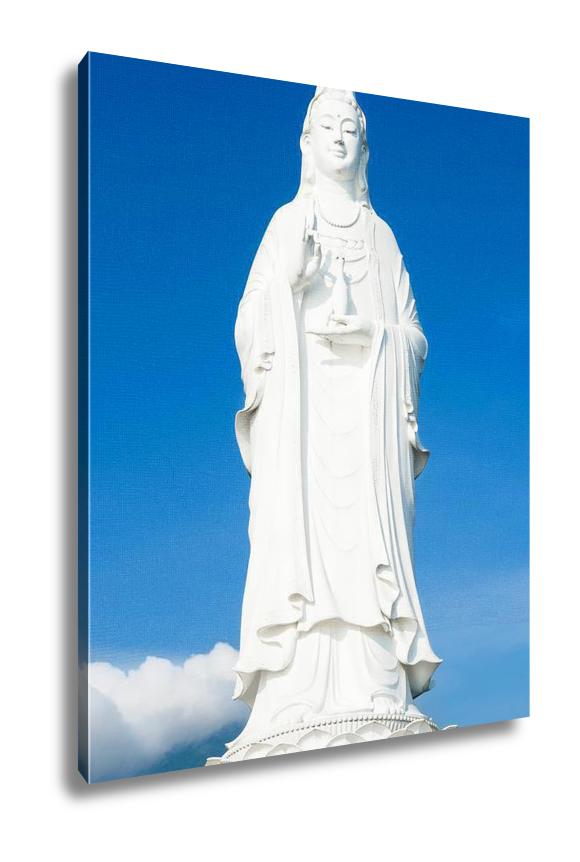 Gallery Wrapped Canvas, The Statue Of Buddha In Linh Ung Pagoda Da Nang Vietnam - ultrawallart.com