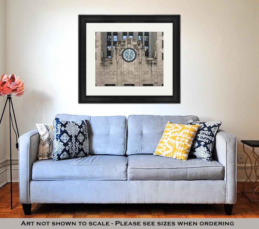 Framed Print, Chicago Board Of Trade Building - ultrawallart.com