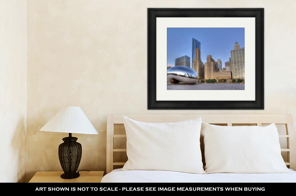 Framed Print, Cloud Gate At Millennium Park 1 - ultrawallart.com