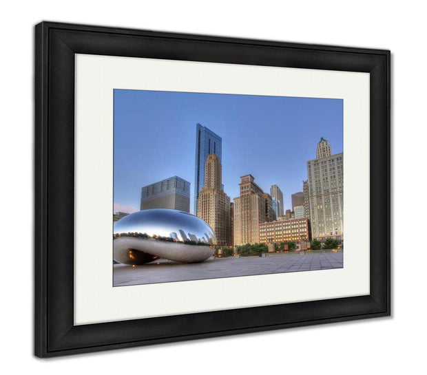 Framed Print, Cloud Gate At Millennium Park 1 - ultrawallart.com