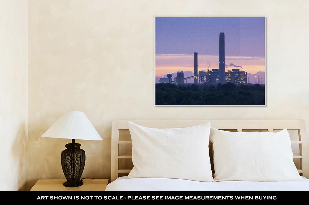 Gallery Wrapped Canvas, Jacksonville Industrial Sunrise - ultrawallart.com