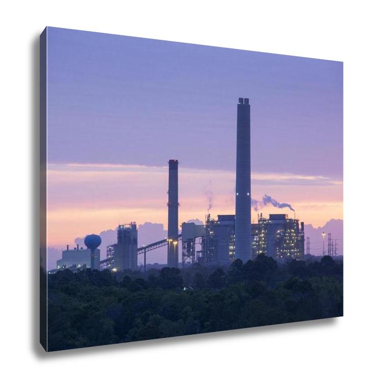 Gallery Wrapped Canvas, Jacksonville Industrial Sunrise - ultrawallart.com