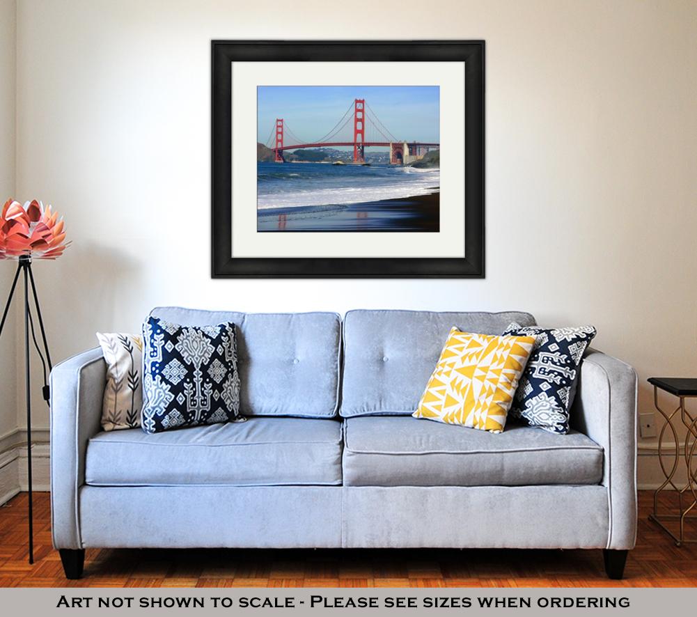 Framed Print, San Francisco Golden Gate Bridge - ultrawallart.com