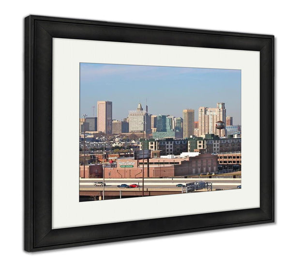 Framed Print, Baltimore City Skyline - ultrawallart.com