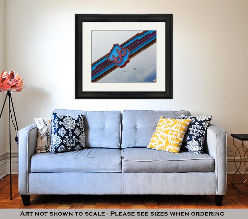 Framed Print, Historic Route 66 In Albuquerque New Mexico - ultrawallart.com