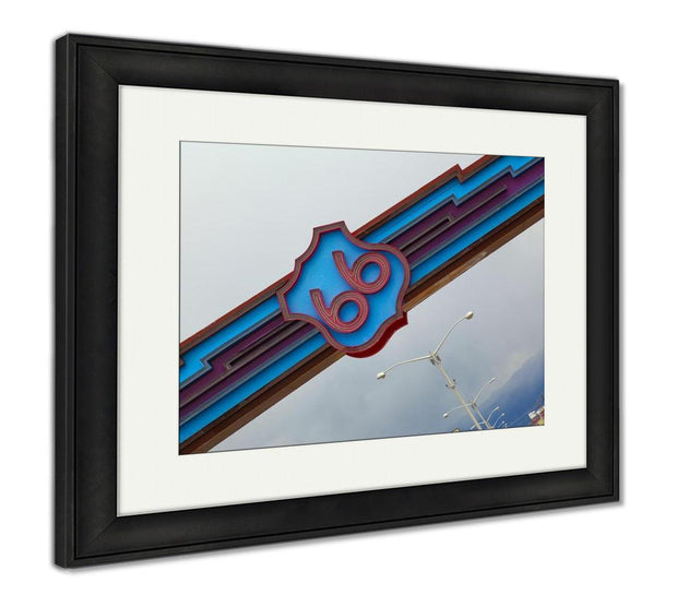 Framed Print, Historic Route 66 In Albuquerque New Mexico - ultrawallart.com