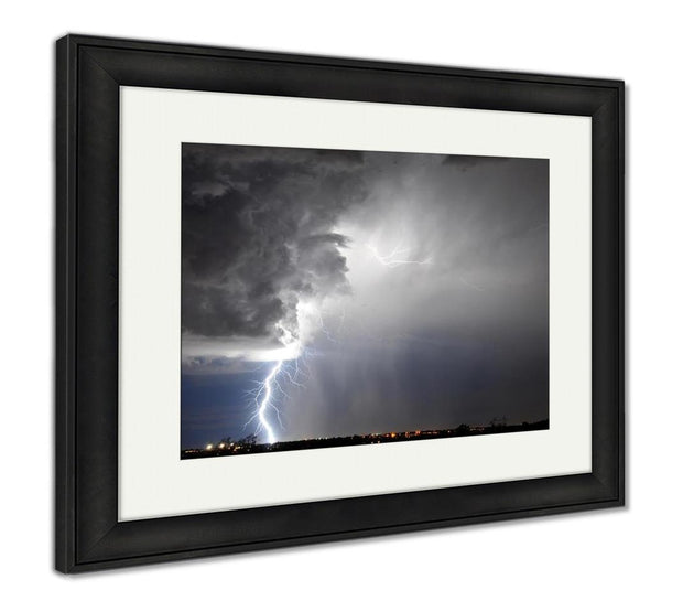 Framed Print, Tucson Lightning - ultrawallart.com