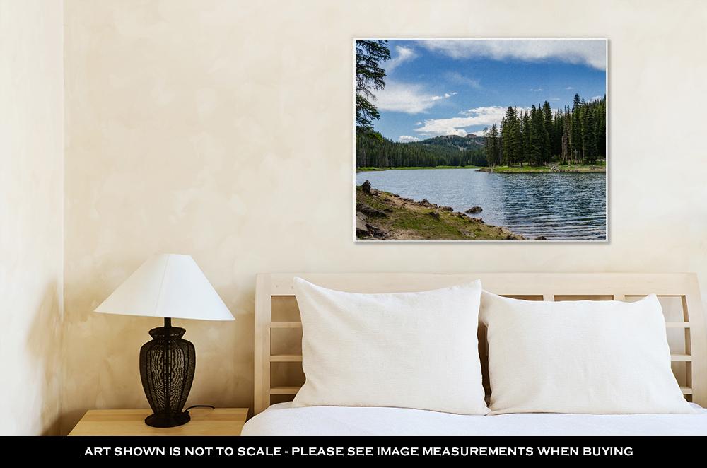 Gallery Wrapped Canvas, Colorado Mountain Lake - ultrawallart.com
