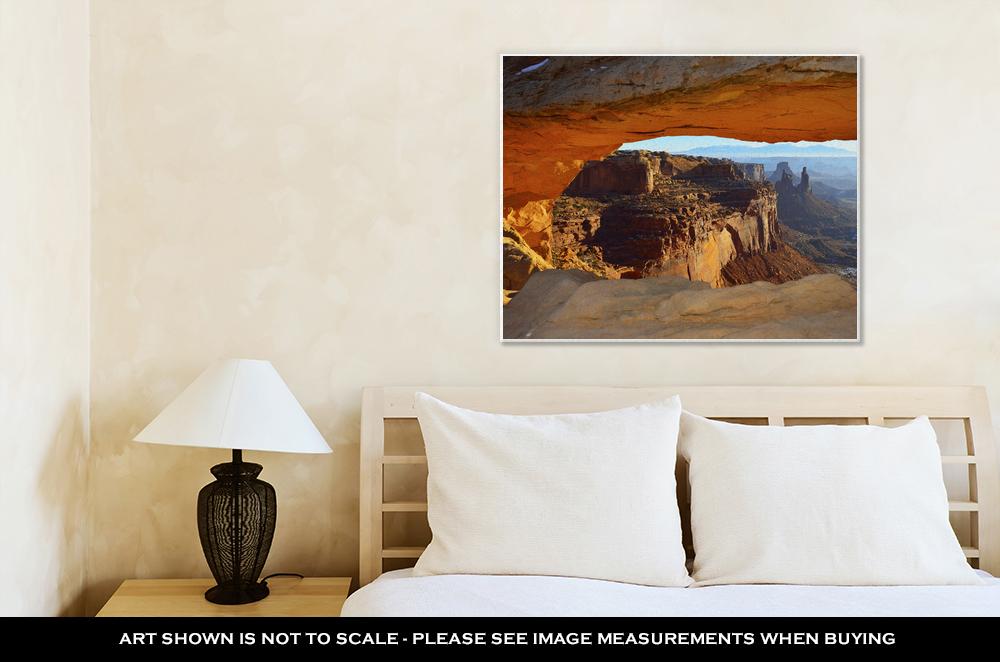 Gallery Wrapped Canvas, Mesarch In Canyonlands National Park Utah In Winter - ultrawallart.com