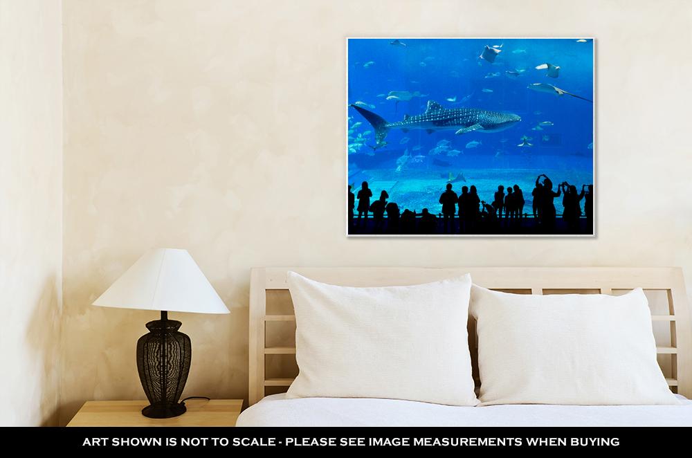 Gallery Wrapped Canvas, Atlantwhale Shark In Okinawchuraumi Aquarium - ultrawallart.com