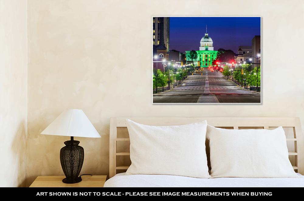 Gallery Wrapped Canvas, Capitol Building Montgomery Alabamuswith State Capitol - ultrawallart.com