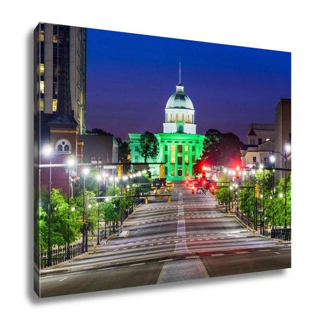 Gallery Wrapped Canvas, Capitol Building Montgomery Alabamuswith State Capitol - ultrawallart.com