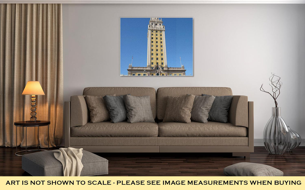 Gallery Wrapped Canvas, Freedom Tower In Miami Florida - ultrawallart.com