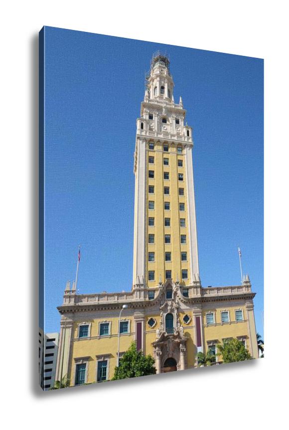 Gallery Wrapped Canvas, Freedom Tower In Miami Florida - ultrawallart.com