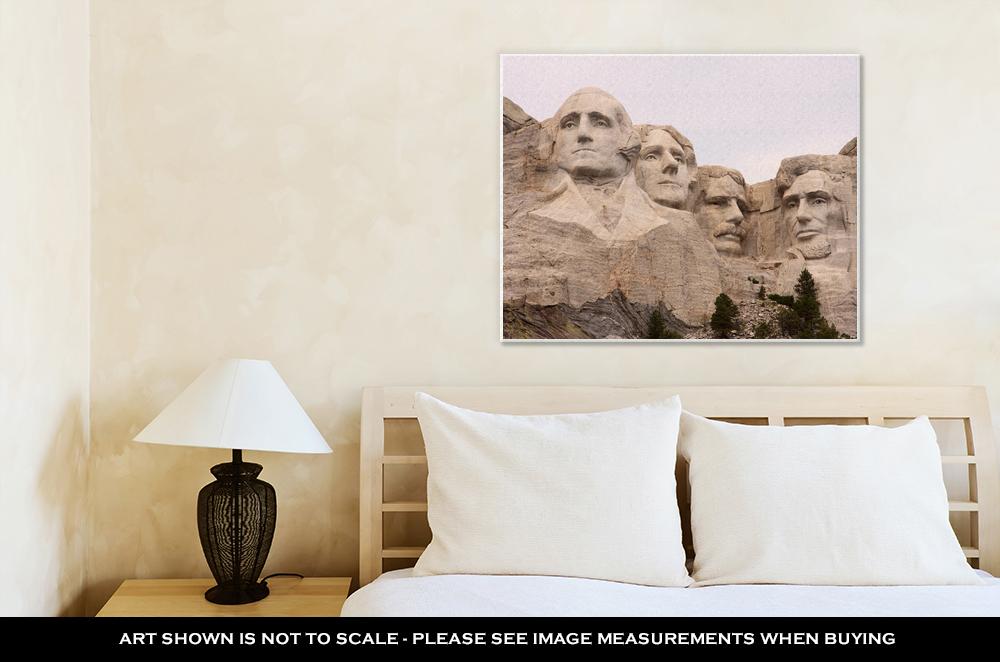 Gallery Wrapped Canvas, Closeup Of Mount Rushmore Black Hills Utah - ultrawallart.com