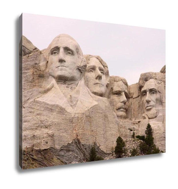 Gallery Wrapped Canvas, Closeup Of Mount Rushmore Black Hills Utah - ultrawallart.com