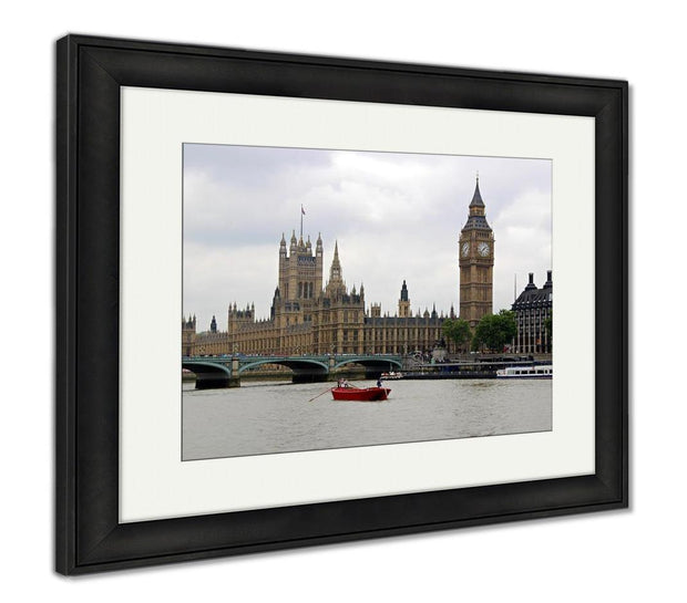Framed Print, London Landmarks - ultrawallart.com