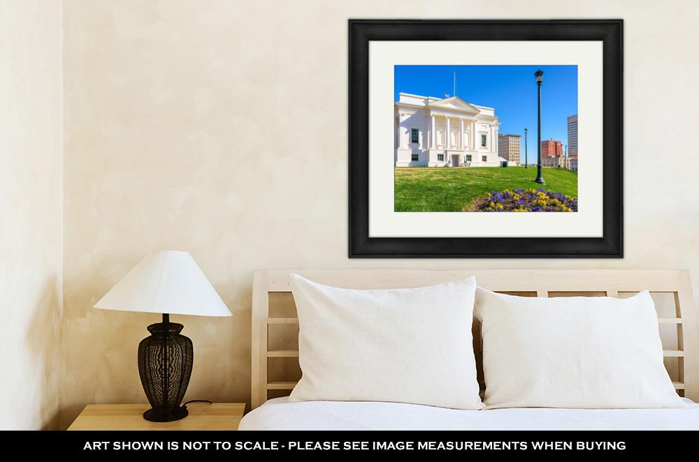 Framed Print, Capitol Building Virginistate Capitol In Richmond Virginius - ultrawallart.com