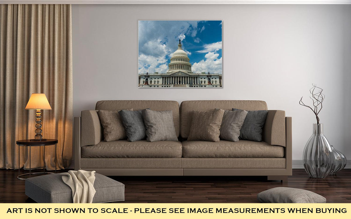 Gallery Wrapped Canvas, Capitol Building Us Capital Building Washington Dc - ultrawallart.com