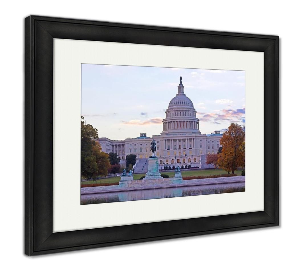 Framed Print, Us Capitol Building - ultrawallart.com