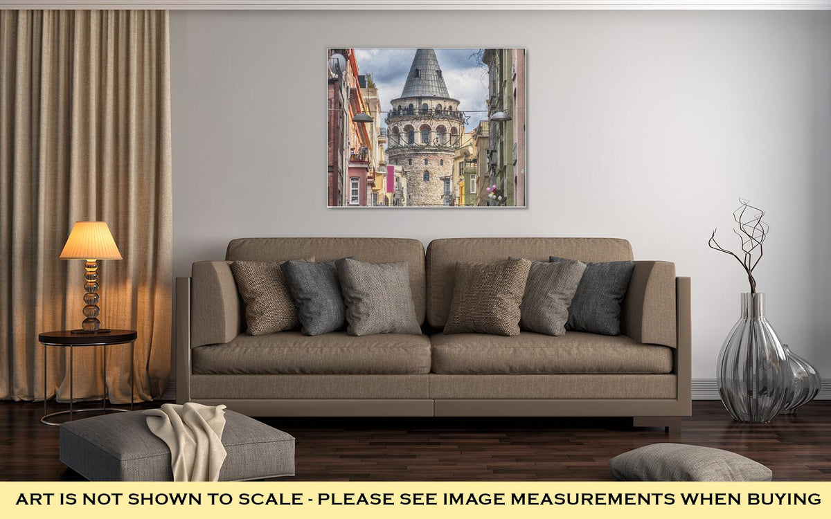 Gallery Wrapped Canvas, Istanbul Galata Tower - ultrawallart.com