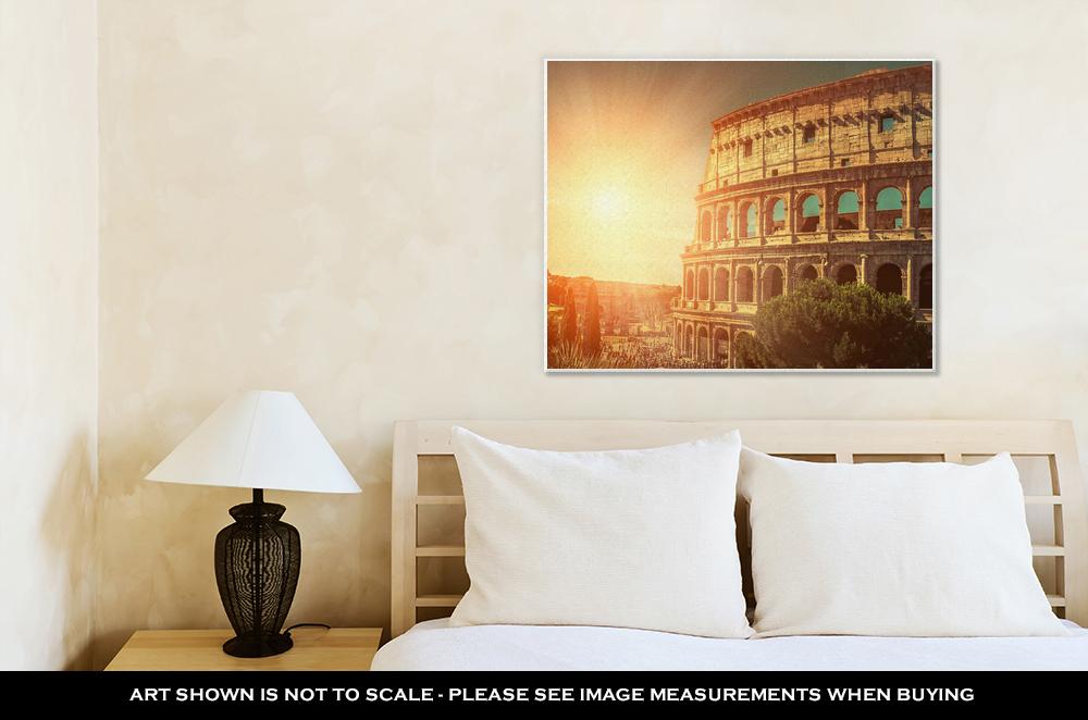 Gallery Wrapped Canvas, Rome One Of Most Popular Travel Place In World Roman Coliseum - ultrawallart.com