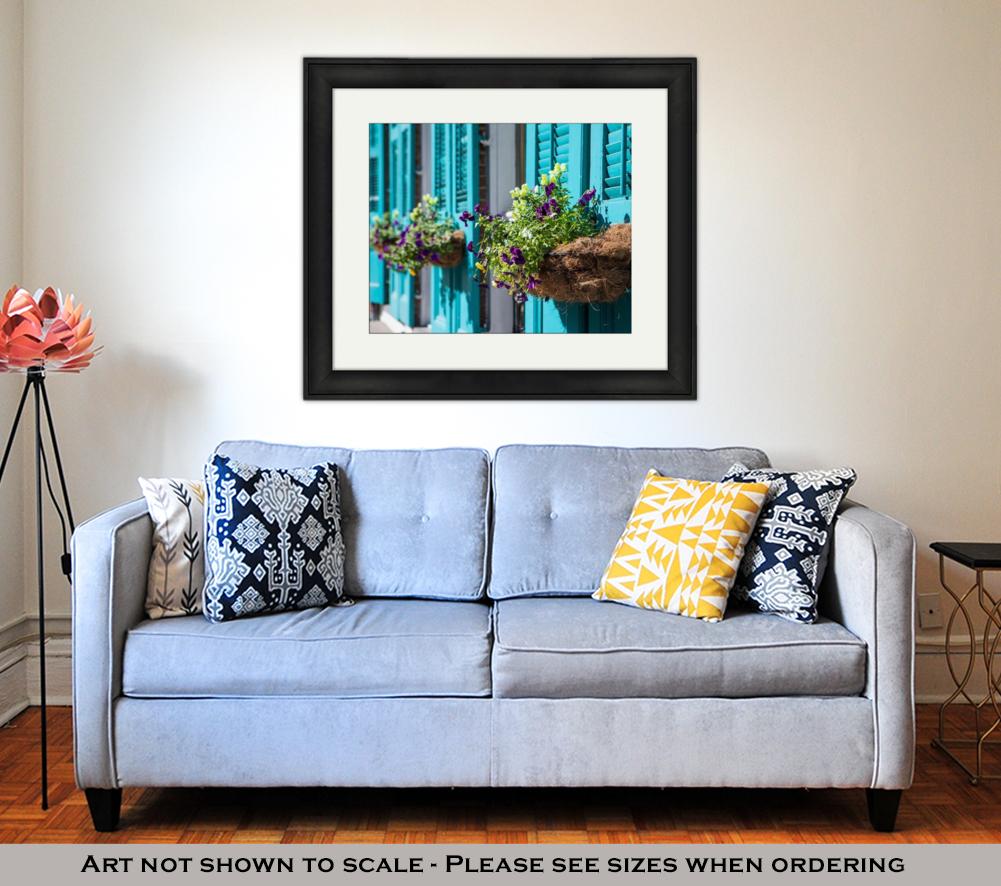 Framed Print, New Orleans Flowers - ultrawallart.com