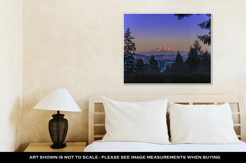 Gallery Wrapped Canvas, Mount Hood At Sunset - ultrawallart.com