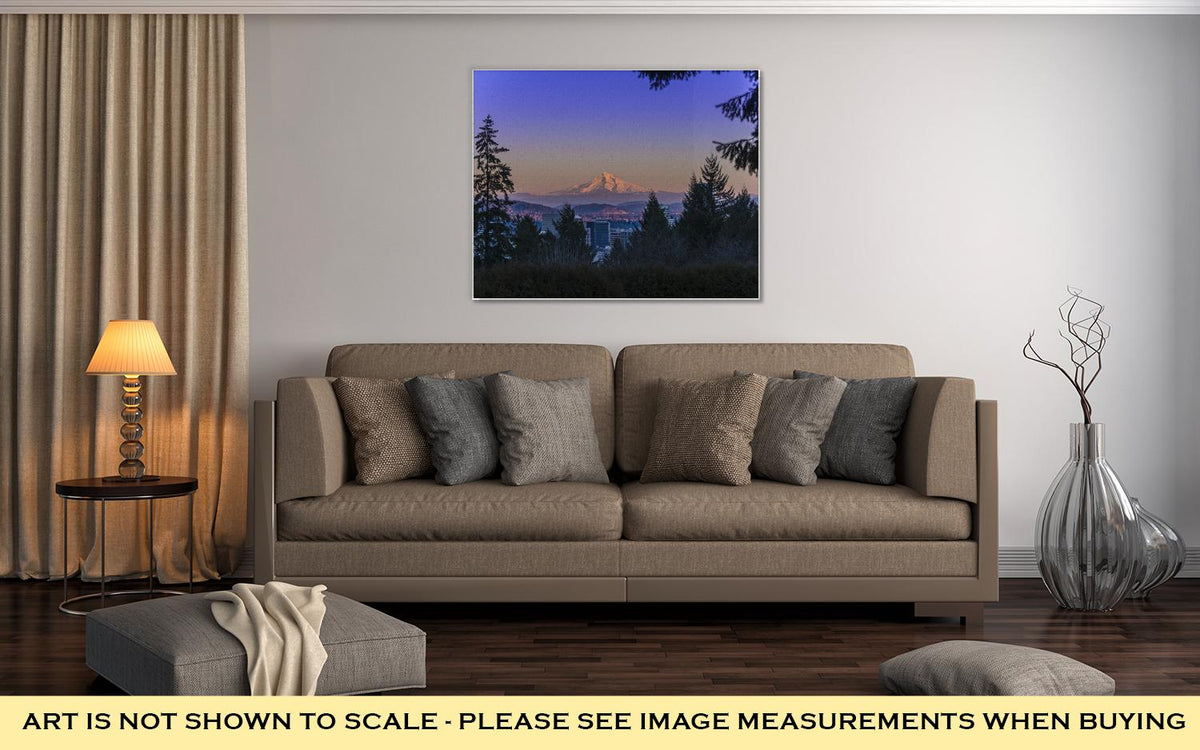 Gallery Wrapped Canvas, Mount Hood At Sunset - ultrawallart.com