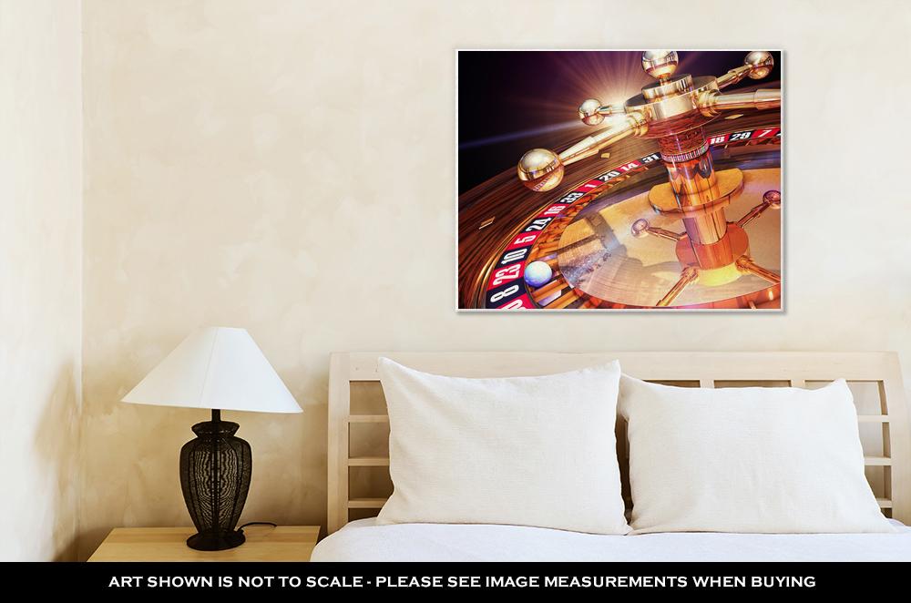 Gallery Wrapped Canvas, Gambling With Roulette - ultrawallart.com