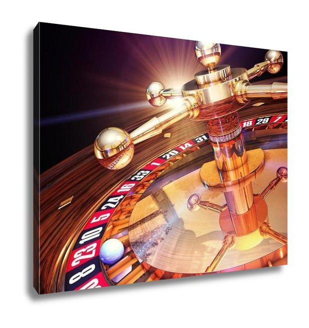 Gallery Wrapped Canvas, Gambling With Roulette - ultrawallart.com