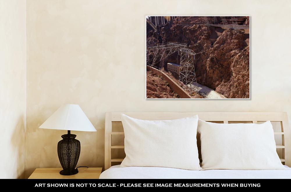Gallery Wrapped Canvas, Highvoltage Power Lines From Hoover Dam - ultrawallart.com