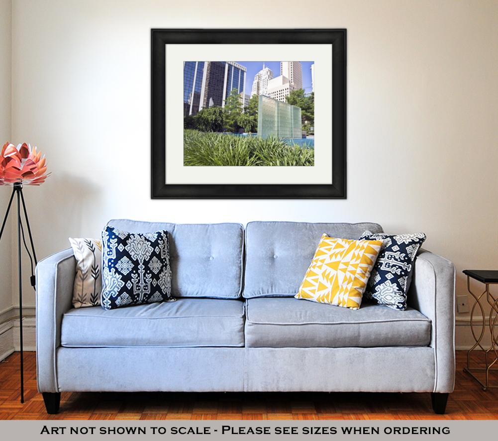 Framed Print, Downtown Of Oklahoma City - ultrawallart.com