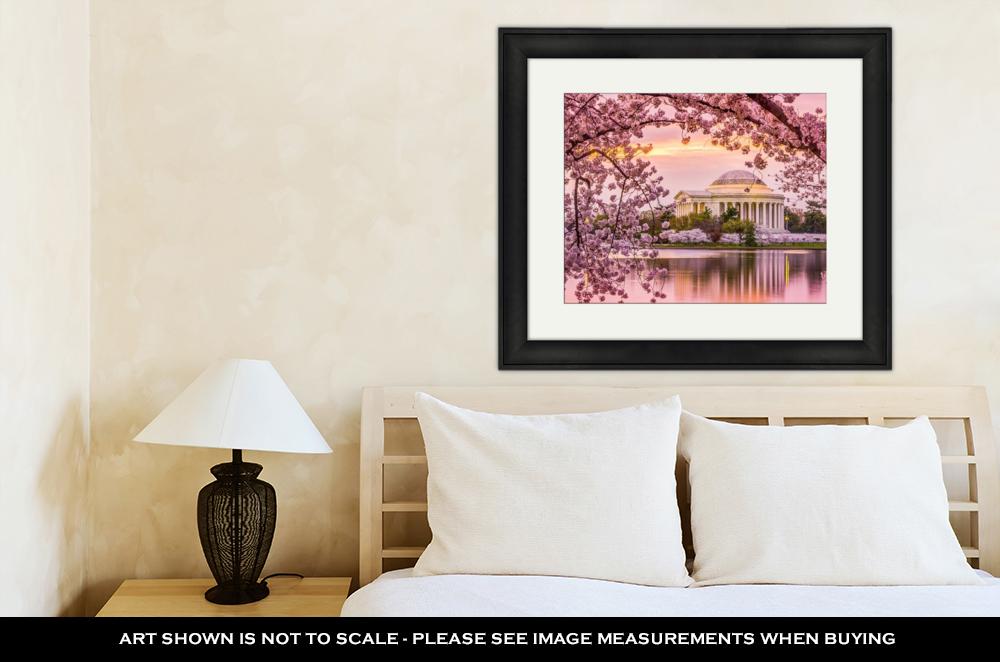 Framed Print, Jefferson Memorial In Spring - ultrawallart.com