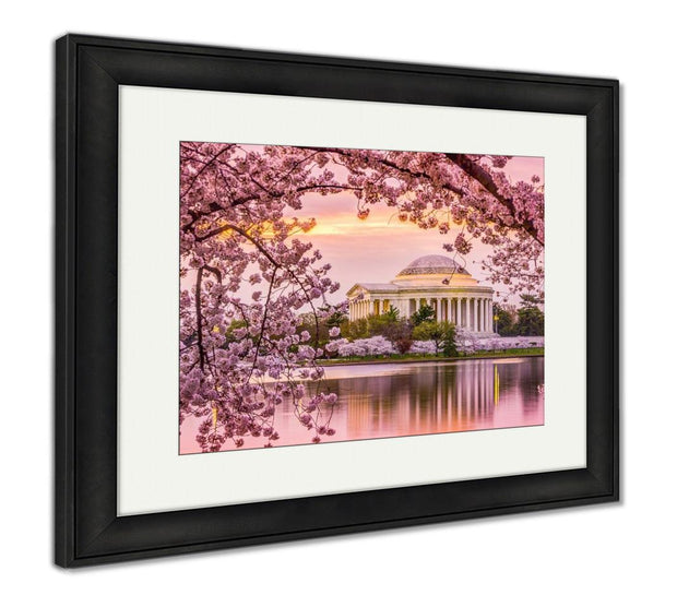 Framed Print, Jefferson Memorial In Spring - ultrawallart.com