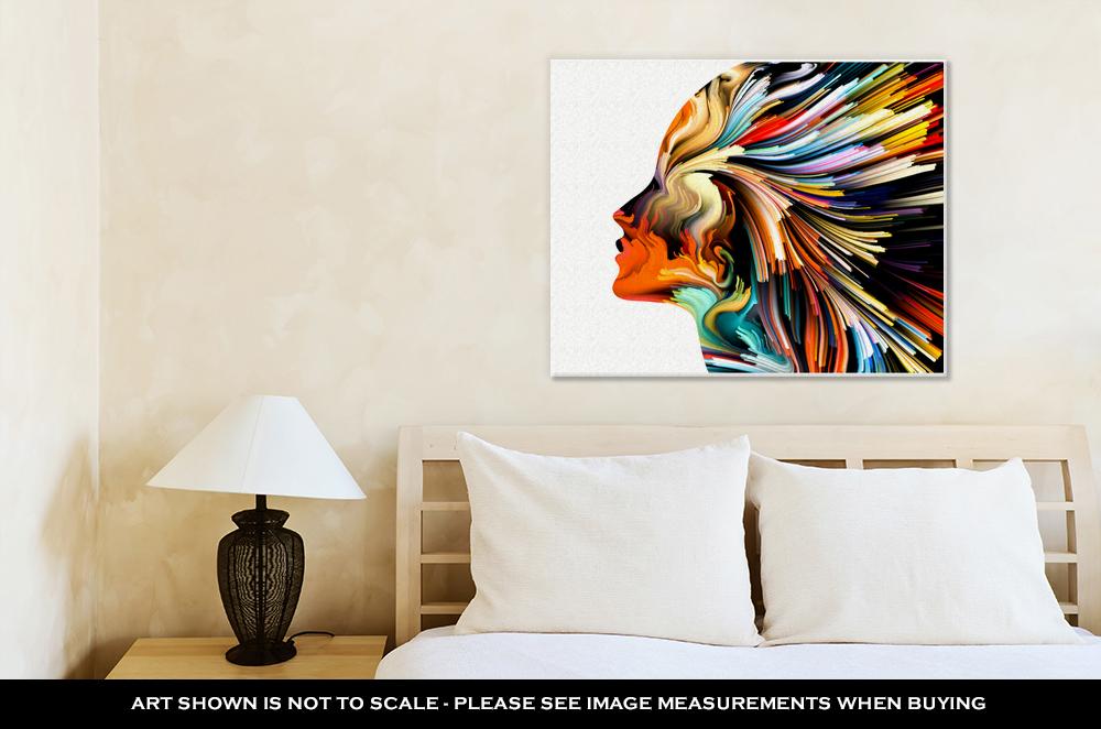 Gallery Wrapped Canvas, Abstract Expressionism Mind Painting - ultrawallart.com