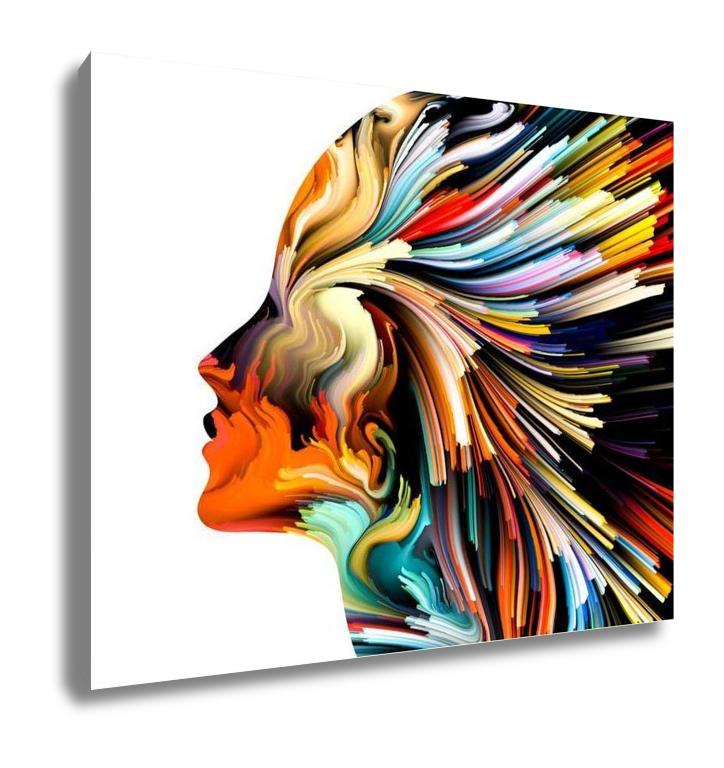 Gallery Wrapped Canvas, Abstract Expressionism Mind Painting - ultrawallart.com