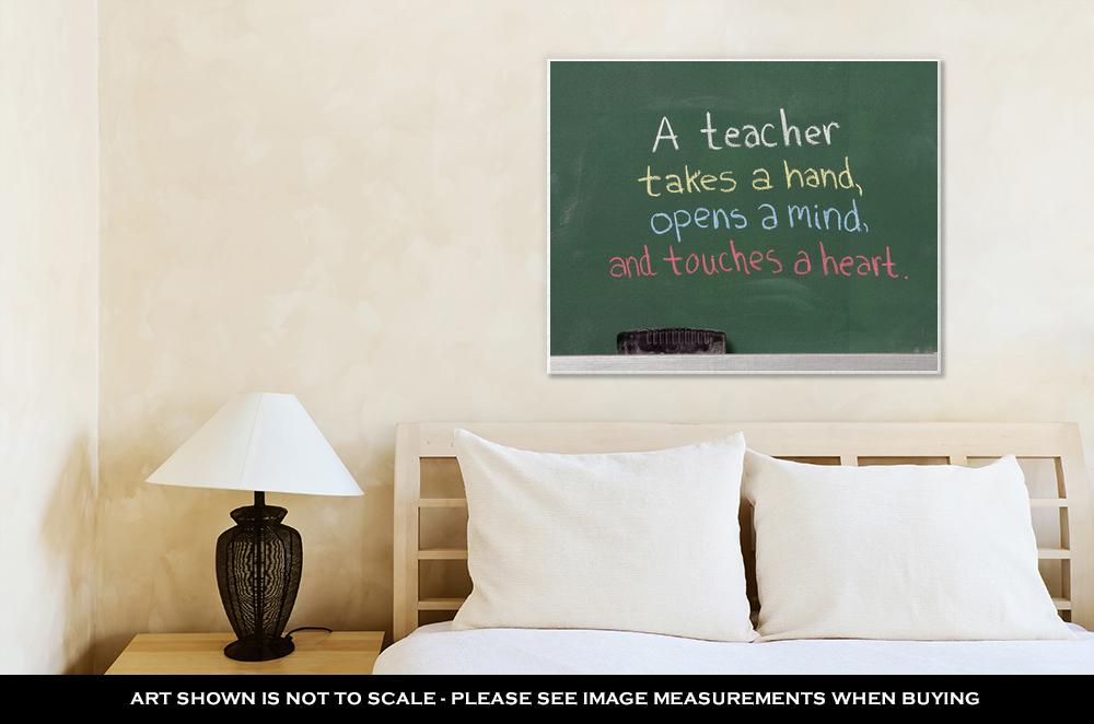 Gallery Wrapped Canvas, Inspiration Phrase Teacher - ultrawallart.com