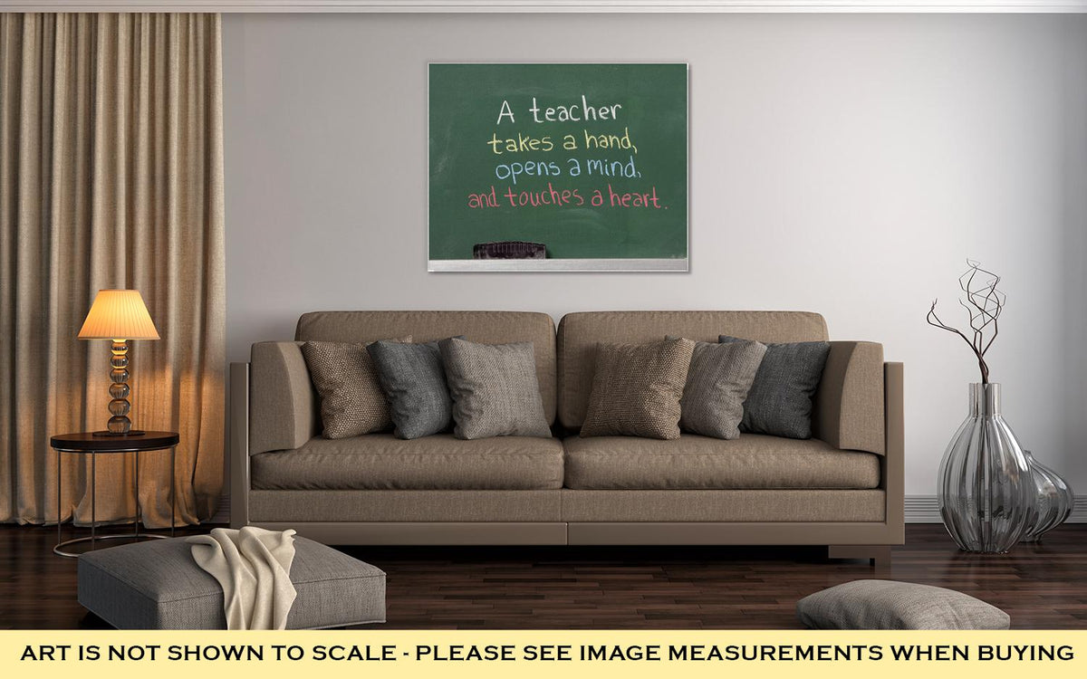 Gallery Wrapped Canvas, Inspiration Phrase Teacher - ultrawallart.com