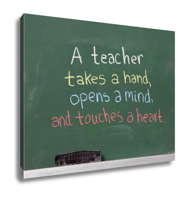 Gallery Wrapped Canvas, Inspiration Phrase Teacher - ultrawallart.com