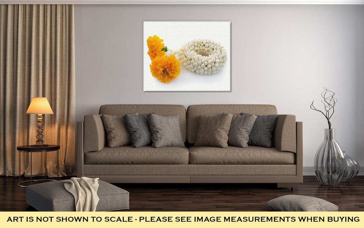 Gallery Wrapped Canvas, Malai The Flower In Thai Tradition Style - ultrawallart.com