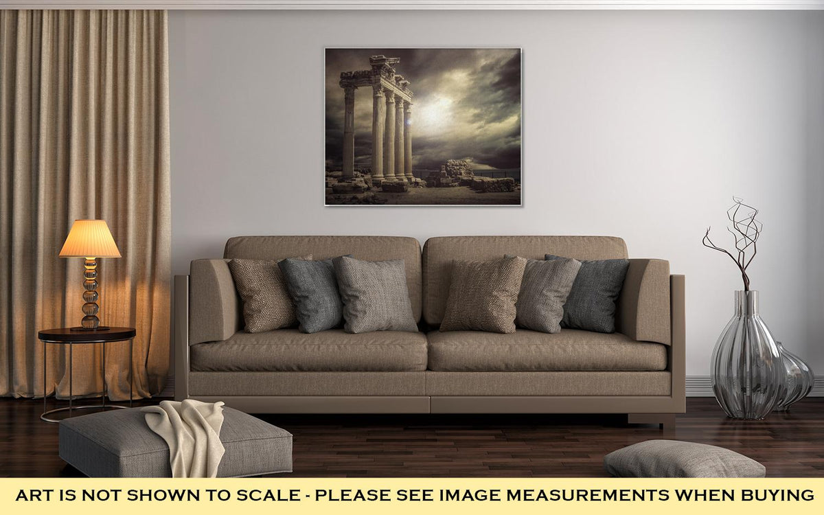 Gallery Wrapped Canvas, Apollon Temple Ruins Antalyaturkey - ultrawallart.com