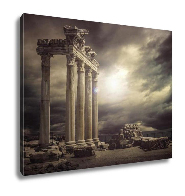Gallery Wrapped Canvas, Apollon Temple Ruins Antalyaturkey - ultrawallart.com