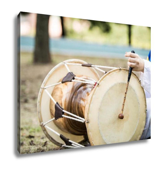 Gallery Wrapped Canvas, Janggu Traditional Musical Instrument Of Korea Drum - ultrawallart.com